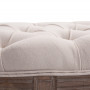 Sängbänk Vintage med Knappar Beige 140 x 51 x 48 cm