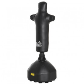 Stående Boxningssäck Heavy Duty För Vuxen, 180 cm Kroppsform Svart