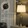 Set med Golvlampa och x2 Bordslampor Elegant Rostfritt Stål