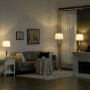 Set med Golvlampa och x2 Bordslampor Elegant Rostfritt Stål