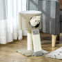 Klösträd H.50 cm med Kattgrotta och Boll Leksak, Beige