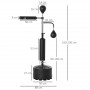 Stående Boxningsställning med 2 Speed ​​​​Balls med Reflexstång, 160-230 cm Höjdjusterbar