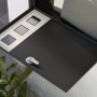 Brevlåda Metall Modern Låsbar 36,5 x 11,5 x 29 cm Svart