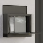 Brevlåda Metall Modern Låsbar 36,5 x 11,5 x 29 cm Svart