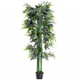 Konstgjord Växt Bambu H. 180 cm Grön - Svart