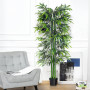Konstgjord Växt Bambu H. 180 cm Grön - Svart
