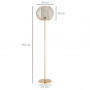 Golvlampa Guld Metall-Mesh 35 x 150 cm - 40W E27