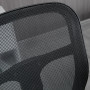 Arbete Kontorsstol med Fotstöd Höjdjusterbar 59 x 59 x 115 cm, Svart Mesh