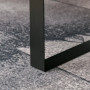 Soffbord Mörkgrå Trä med Låda 110 x 60 x 40 cm Industriell Stålben