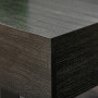 Soffbord Mörkgrå Trä med Låda 110 x 60 x 40 cm Industriell Stålben