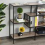 Konsolbord Industriell  Greige Svart Flera-nivåer 120 x 32 x 95 cm