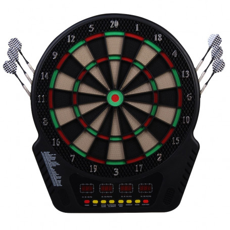 Darttavla Elektronisk Dart-set med LED-display, Automatisk Poängsättning , 6 Pilar