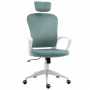 Kontorsstol Ergonomisk Turkos / Vit 63 x 64 x 118-128 cm