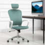 Kontorsstol Ergonomisk Turkos / Vit 63 x 64 x 118-128 cm