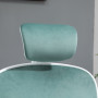 Kontorsstol Ergonomisk Turkos / Vit 63 x 64 x 118-128 cm