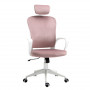 Kontorsstol Ergonomisk cm Rosa / Vit 63 x 64 x 118-128