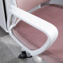 Kontorsstol Ergonomisk cm Rosa / Vit 63 x 64 x 118-128