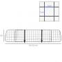 Hundgaller till Bil Metall Svart Justerbar (91-152) x 30 cm