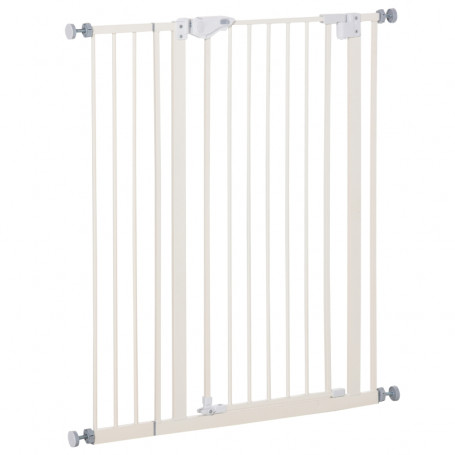 Hundgrind Utan Borrning 74 - 102 cm Metall Vit
