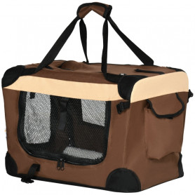 Transportväska För Husdjur 50,5 x 33,5 x 35 cm Brun - Beige