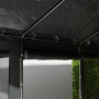 Garagetält / Paviljong Höjdjusterbar 6 x 3 m Mörkgrå