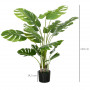 Konstväxt Monstera Deliciosa H. 120 cm