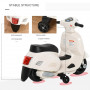 Elmotorcykel för Barn VESPA Vit 18-36 Månader