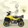 Gåbil Fyrhjuling ATV för Barn 18-36 Månader Gul