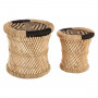 Sidobord 2-Set i Rep Naturlig - Bambu