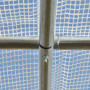 Växthus med Stålram, PE - Vit 2,95 x 2 x 2 m