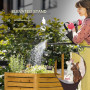 Upphöjd Växtlåda med Hopfällbart Arbetsbord 64 x 63 x 74,5 cm