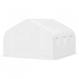 Växthus Tunnel 3,5 x 3 x 2 m Vit