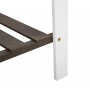 Odlingslåda på Ben med Hylla 119 x 57 x 89 cm Vit - Grå