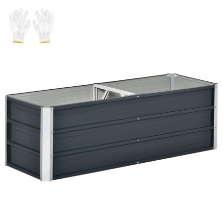 Odlingslåda Stål 125 x 47 x 40 cm