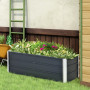 Odlingslåda Stål 125 x 47 x 40 cm