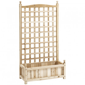 Odlingslåda med Spaljé 64 x 28 x 120 cm