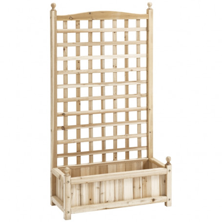 Odlingslåda med Spaljé 64 x 28 x 120 cm