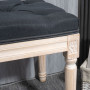 Sittbänk / Sängbänk Vintage Svart Trä 117 x 40 x 48 cm