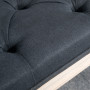 Sittbänk / Sängbänk Vintage Svart Trä 117 x 40 x 48 cm