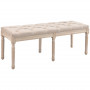 Sittbänk / Sängbänk Vintage Trä Beige 117 x 40 x 48 cm