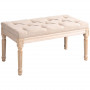 Sittbänk / Sängbänk Vintage Beige 80 x 40 x 43 cm