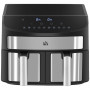 Varmluftsfritös Dubbel Airfryer 2 Korger 8 Liter