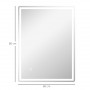 Badrumsspegel med LED Belysning 60 x 80 x 4 cm Anti-Fog