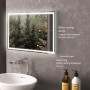 Badrumsspegel med LED Belysning 50 x 70 cm