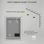 Badrumsspegel med LED Belysning 50 x 70 cm