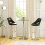 Barbord Rund Glasskiva 60 x 60 x 102 cm Silver