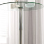 Barbord Rund Glasskiva 60 x 60 x 102 cm Silver