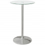 Barbord Rund Glasskiva 60 x 60 x 102 cm Silver