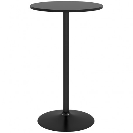 Barbord Rund 60 x 60 x 102 cm Svart