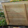 Förvarings Träkista för Utomhus med Hjul 100 x 50 x 43 cm